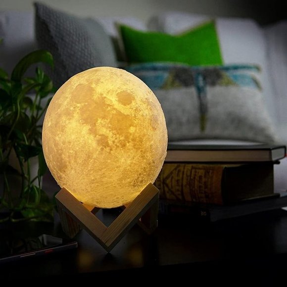 Multicolor Home Decoration customised table lamps touch mood lights moon lamp - Picture 8 of 14